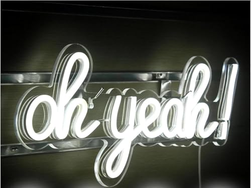 Néon LED Oh Yeah pour rompre la monotonie d'un mur de chambre d'ado