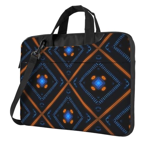 Maletín para portátil 15.6 pulgadas impermeable azul y naranja miniatura 1