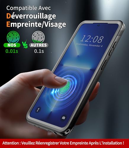 Cozycase Coque Top Antichoc IP68 Étanche 360 pour Samsung Galaxy S26 Ultra – vue 6
