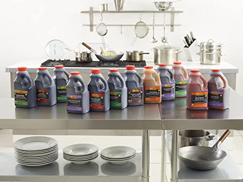 Lee Kum Kee Pflaumensauce – Fruchtig-süße Sauce aus chinesischen Pflaumen mit Ingwer und Chilischoten – PET-Flasche – 1 x 1,95 l