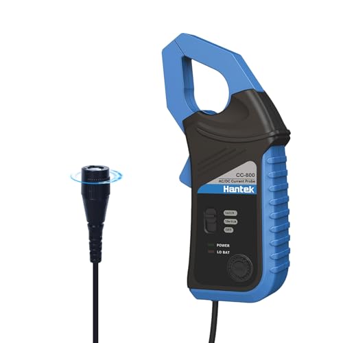 Hantek CC-800 AC/DC Stromzange 5KHz Bandwidth 800A DC, Digitales Stromzangen-Multimeter Messgerät mit BNC-Anschluss Stromzangenmessgerät, Strom-Wellenformzange Oszilloskop-Zubehör