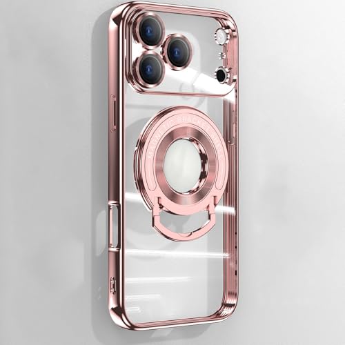 Coque iPhone 17 Pro silicone transparent antichoc avec anneau