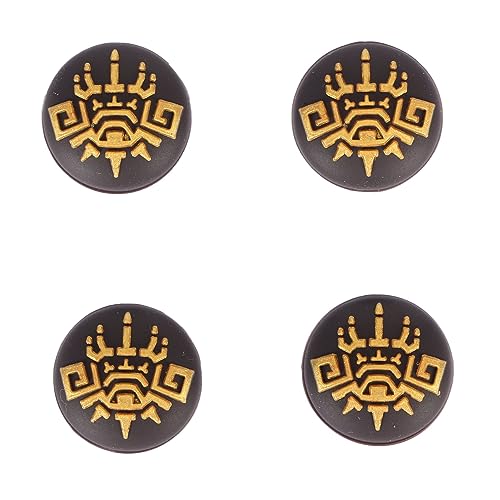 Chiyyak Housse de préhension pour le pouce, 4 coques de joysticks en silicone antidérapantes, design ergonomique pour manette de jeu