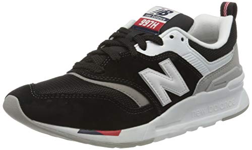 New Balance Women's 997h V1 Sneaker, Black/Team Red, 6.5 Medium US