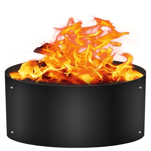 FEBTECH Fire Rings for Outdoors Heavy Duty – Fire Pit Ring 60