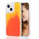 Losin Fluorescent Case Compatible with iPhone 15 Quicksand Case Liquid Glow Sand Phone Case Luxury Glow in The Darkness Noctiluncent Liquid Luminous Sand Fashion Luxury Cover for Women and Men