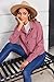 Zeagoo Cropped Jacket Tops for Women Trendy Corduroy Button Down Shirts Long Sleeve Casual Crop Shacket Tops Dark Pink