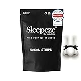 Sleepeze Remedies Nasenpflaster Schnarchen Mittel Schwarz (60 Stück), Anti schnarch Nose strips besser atmen, Nasenstrips gegen Schnarchen, Nasenpflaster sport und Verstopfung Entlastung, Nasal strip