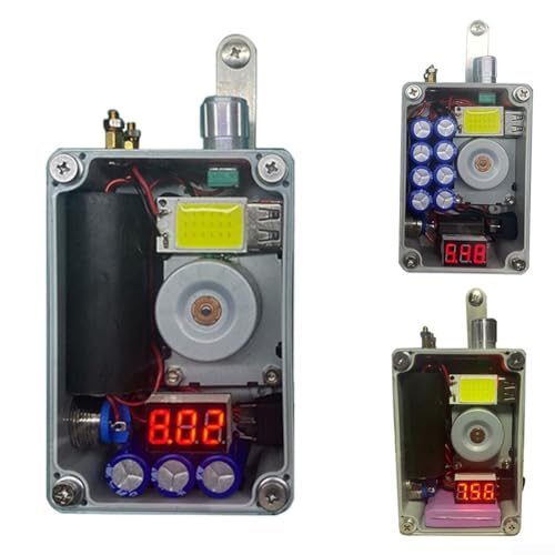 Générateur à manivelle avec voltmètre LCD et port de charge USB