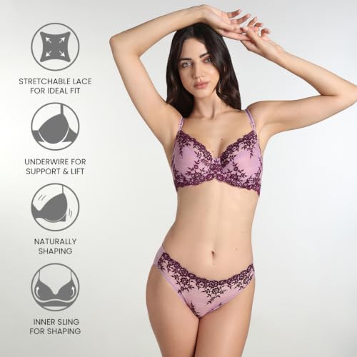 Wacoal Embrace Lace Non Padded Wired 3/4 Cup Bra - Image 6