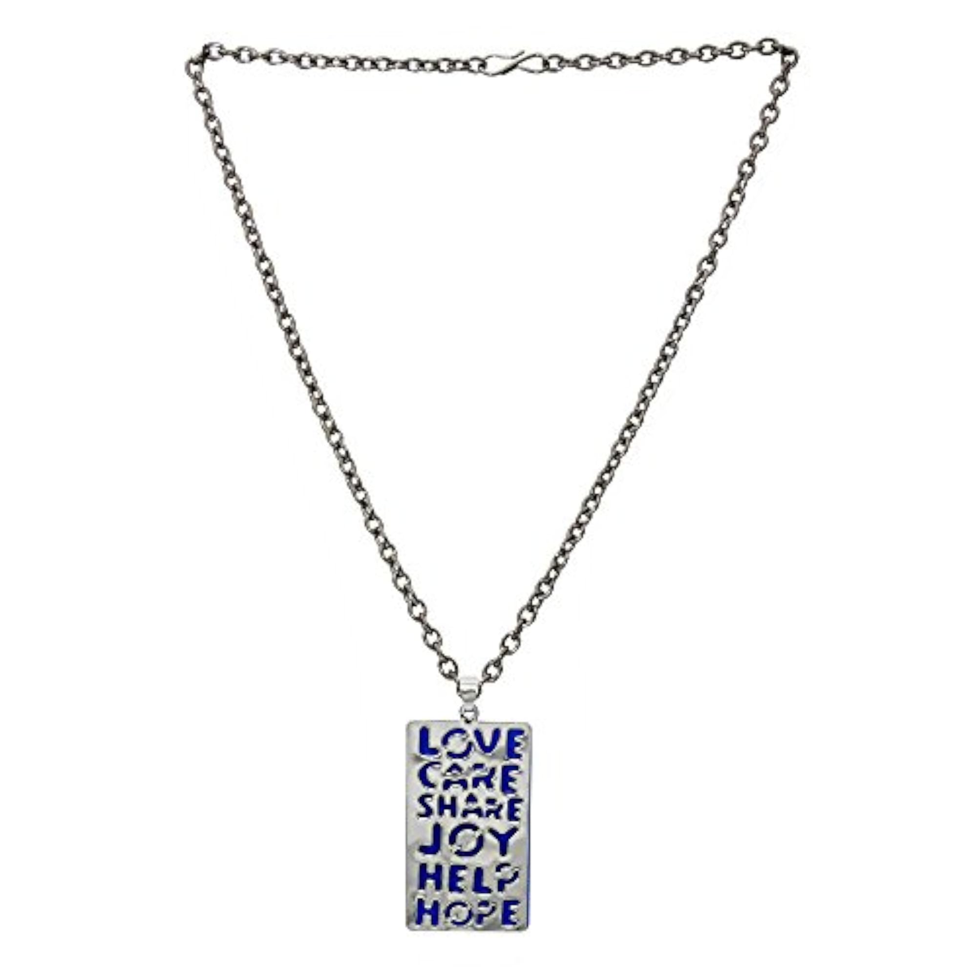 Men's Stainless Steel Life Philosophy Pendant Combo