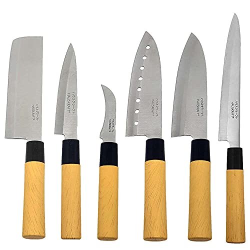 Kit Faca Sushi Sashimi Tipo Japonesa Santoku Peixe Legumes e Cozinha KITHAUFACJAP001