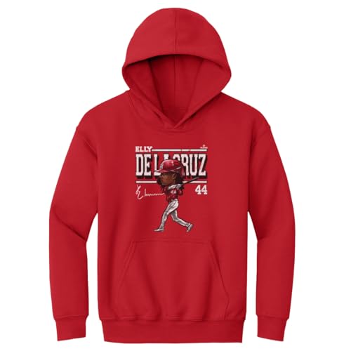 500 LEVEL Elly De La Cruz Kids Hoodie - Elly De La Cruz Cincinnati Cartoon