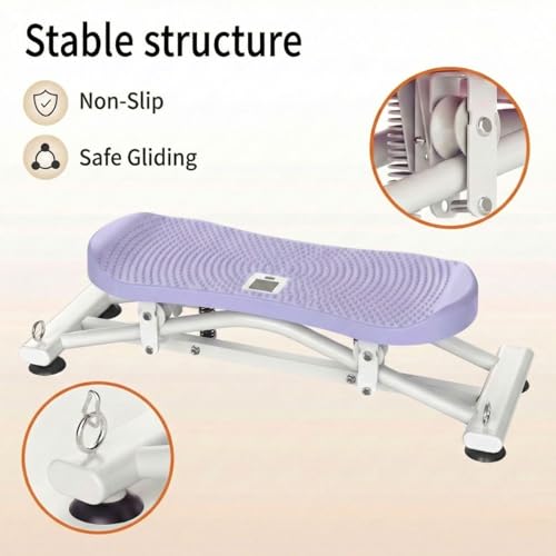 Image of Balance Board for Adults, Rocking Stepper with Resistance Bands, Portable Wobble Board with LCD Monitor, 300 lbs Capacity Ski Trainer for Full Body Workout at Home Gym