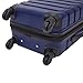Wrangler 4 Piece Miami Luggage and Packing Cubes Set, Blue