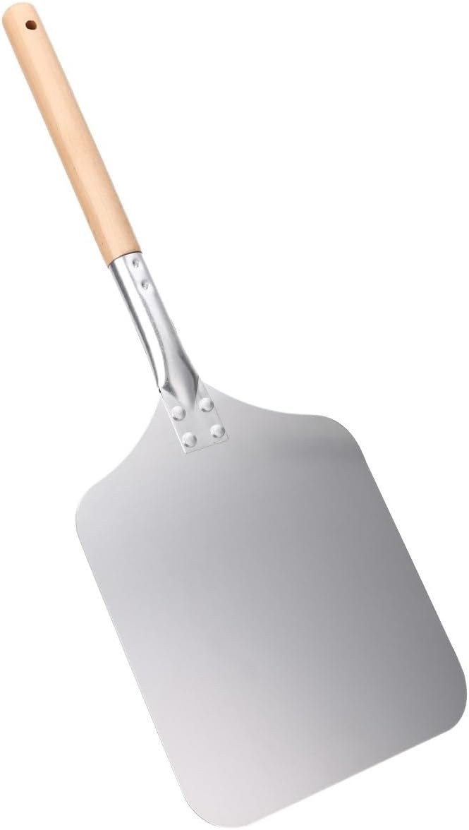 Pizza Peel 58Cm Wood and Aluminum Pizza Peel Shovel Square Pizza Lift Pizza Turner for Kitchen Baking Tools Pizza Paddle