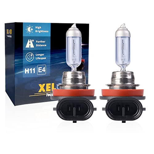 XELORD H11 Scheinwerferlampe Birne 55W 12V Auto Abblendlicht Fernlicht lnebelscheinwerfer Glühlampen mit Zulassung - 2 Stück