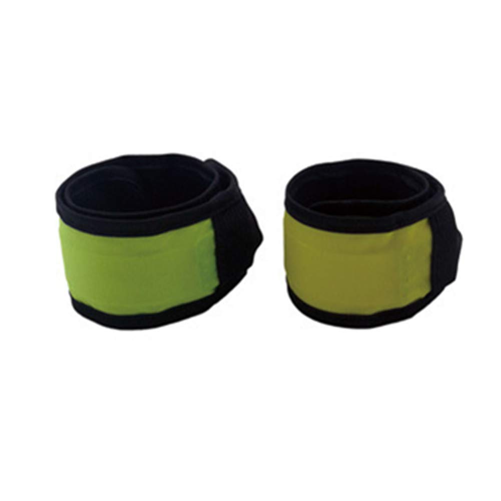 4 Braccialetti Riflettenti Per Running Notturno – In Nastro Elastico Nero E Rosso 5x35 Cm, Visibili Al Buio, Per Ciclismo E Sicurezza Stradale