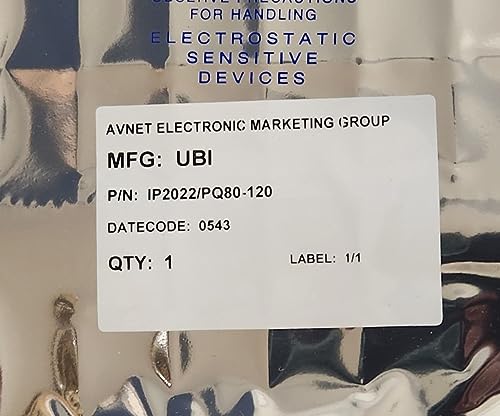 (1 PC) IP2022/PQ80-120 UBICOM IP2000 Family Processor, Speed 120 MHZ