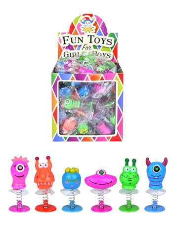Henbrandt Monster Jump Ups Pop Up Monsters Kids Party Bag Loot Fillers Classroom Rewards Lucky Dip Prizes Party Favours for Boys and Girls