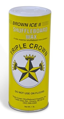 Zieglerworld Triple Crown Brown 3 Fast Speed Table Shuffleboard Powder Wax (6 Pack)