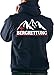 Produktbild FEUER1 Kapuzensweatjacke Navy, BERGRETTUNG mit Bergmotiv rot/Weiss L
