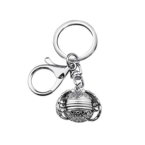 MYOSPARK Memory Keeper Expanding Photo Locket Keychain Ball Angel Wing Pendant Memorial Jewelry Commemorative Gift (Photo Locket Keychain)