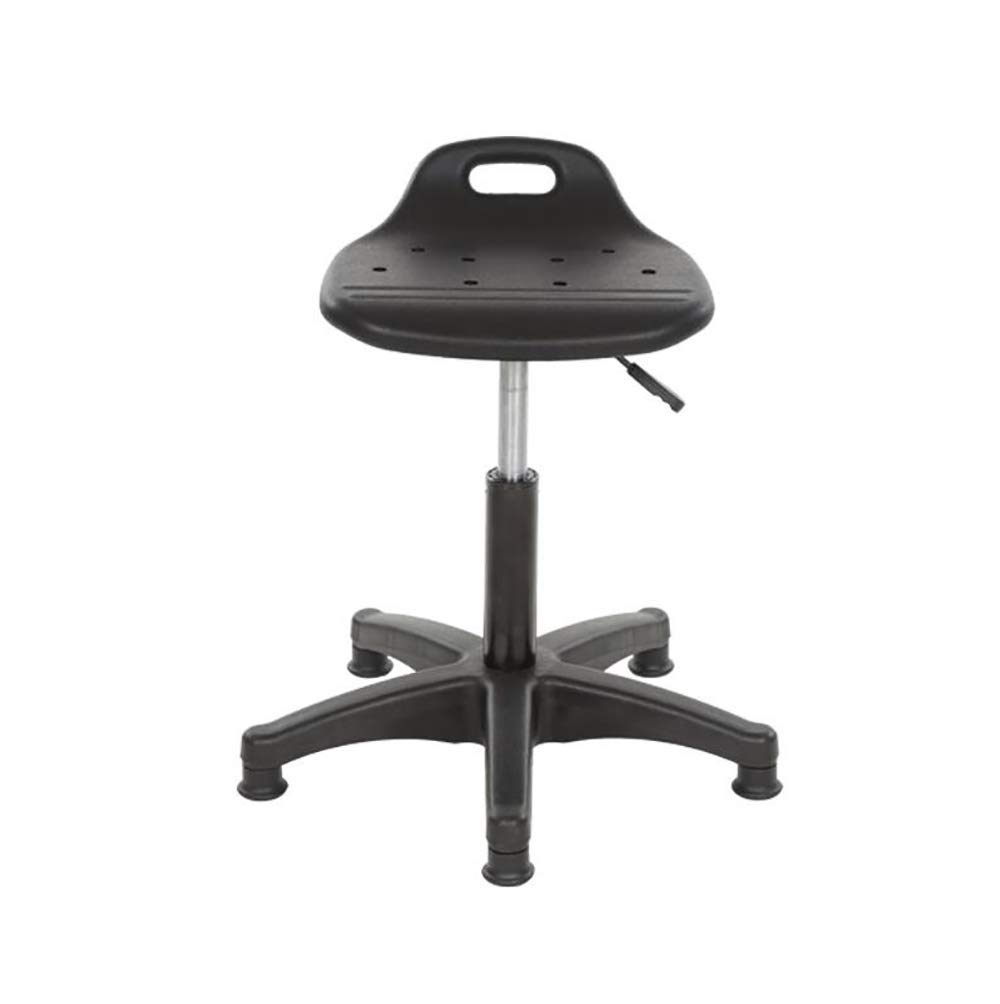 Taburete de trabajo antiestático ajustable en altura con giro de 360°, diseño ergonómico para barbería, oficina y asiento deportivo, taburete de laboratorio