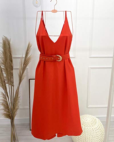 Vestido Midi Lauren Coral