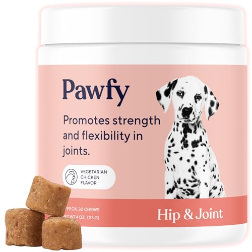 Pawfy-Hip-Joint-Supplement-for-Dogs-with-MSM-Vitamins-Glucosamine-Chondroitin-for-Small-Medium-Large-Breed-Supports-Mobility-Bones-Glucosamine-for-Dogs-with-Omega-3-30-Chews