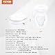 VEVOR Toilettensitzerhöhung Erhöhter Toilettensitz, 10 cm, 136 kg Tragkraft, Universelle Toilettensitzerhöhung, Schraubstangenverriegelung, mit Toilettensitz, für Behinderte, Patienten, Schwangere