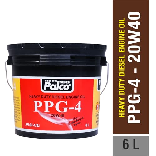 Image of PALCO PPG-4 20W40 | API: CF-4 /SJ & MB 228.1 Multigrade Engine oil for Diesel Commercial Road Transport Off Highway Vehicles | New Generation Automotive Vehicles | 6 Litres