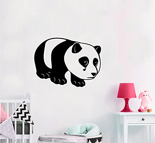 Global Graphics Decorative Black Panda Wall Sticker (PVC Vinyl)