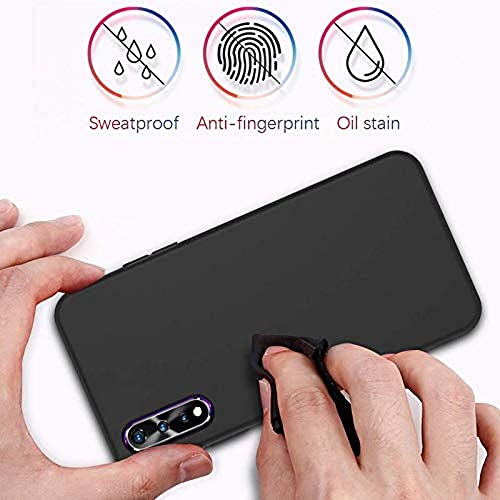 Image of Mobile Back Cover Case for Vivo Z1X (Silicone Case|CameraProtection|Black SC1510)