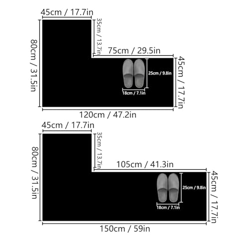 Alfombra en forma de L suave y multiusos para renovar el hogar 2