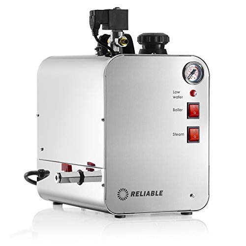 Reliable 6000CJ Stainless-Steel Jewelry Steam Cleaner, 1.25-Gallon, 60 PSI-4.1 BAR, Low Water Light Indicator, 12-Gauge Heavy-Duty Wiring, 6 Hours of Continuous Steam, Blow Down Valve, Pressure Gauge - Thumbnail 2