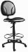 Boss Office Products B1690-CS Stand Up Caressoft Drafting Stool without Arms in Black