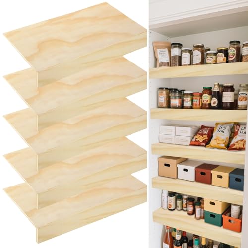 Comparison: Best Wood For Pantry Shelves 7 5 Pcs Wooden Shelf Covers 24 x 12 Inch,Wire Rack Covers for Pantry Wood Shelf Liners-0.2 inch Thick,Removable Wood Shelves Covering Weight Pantry Shelf Cover for Closet Kitchen Pantry Bathroom