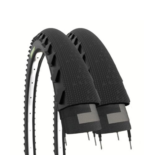 ECOVELO 2 neumáticos Demi Slick 26 x 1,95 2 Cubiertas, Adultos Unisex, Negro, 26