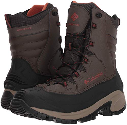 Columbia Men's Bugaboot III Snow Boot, Black/Bright Red, 9.5