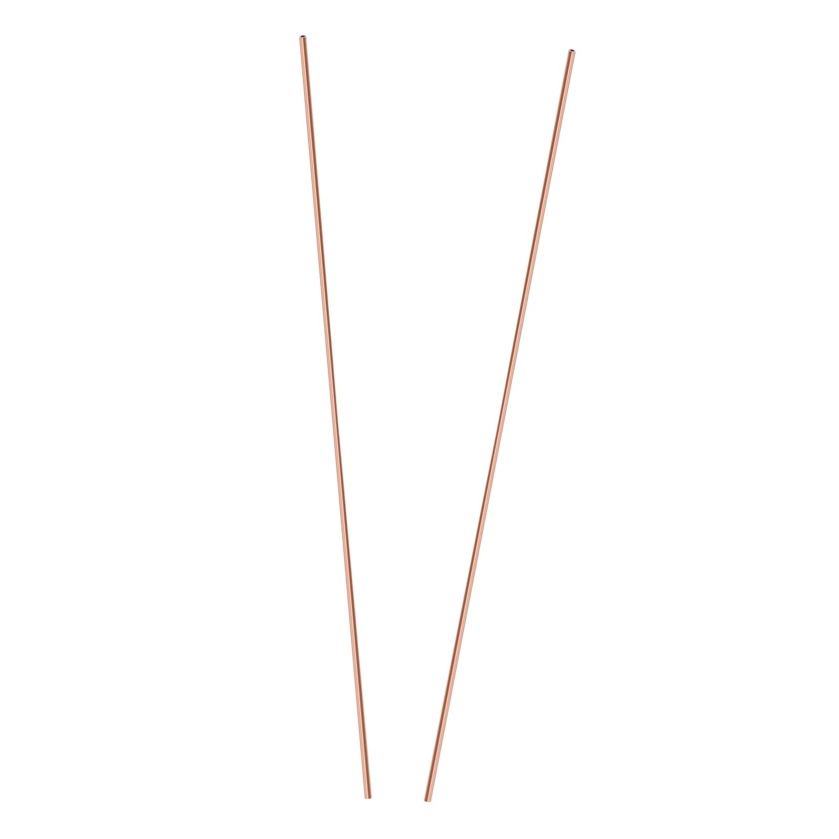 OUNONA 4sets Crafting Rods Metal Tubing 3mm Diameter Seamless Smooth for Piping and Rod Work 2pcs*4