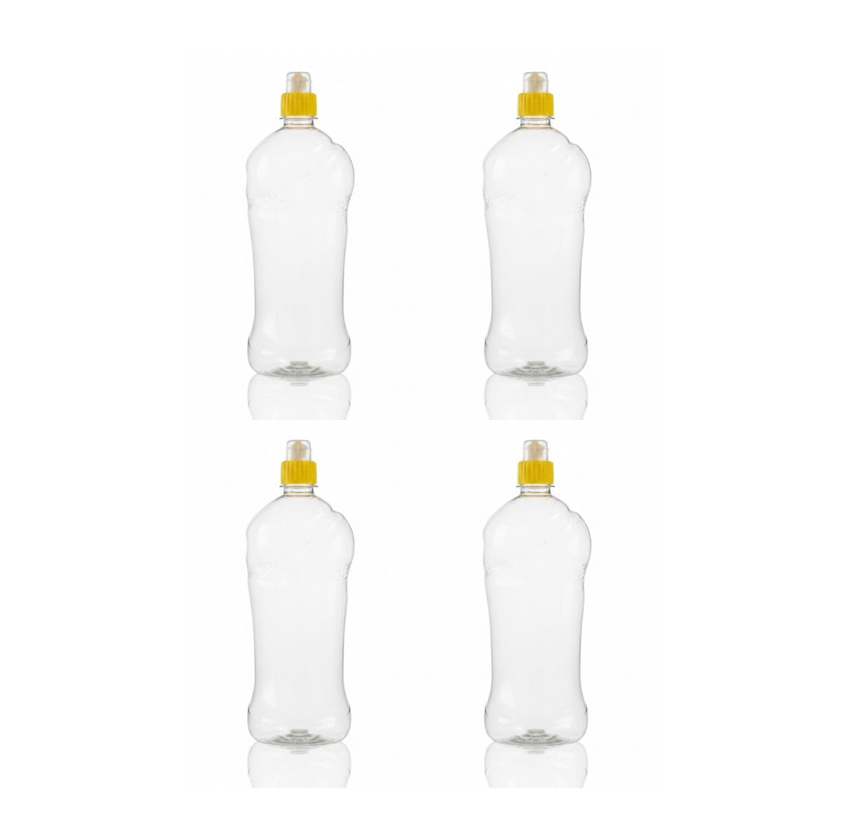 500ml Empty Red Plastic Bottle with White Cap, Food Grade Storage Container, Textured Grip Design, Leak Proof Snap-on Lid, Cylindrical Shape-image-3