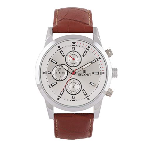 Image of Escort Analog Silver Dial Men's Watch-E 2300-2701 SL.2