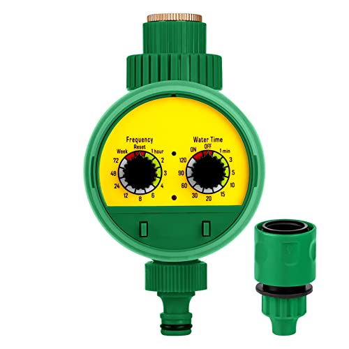 Durevole e leggero: questo timer per l'irrigazione è realizzato principalmente in plastica di qualità, leggero e resistente; design della guarnizione in gomma, a prova di perdite e ermeticamente sigillato, resistente all'usura e anticorrosione; tappo impermeabile per evitare che l'acqua scorra all'interno e distrugga la macchina.