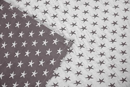 Dawson Star Muslin Blanket King Three Layers Lightweight Breathable Cotton Gauzy Blanket for Adults, All Season (King, Gray) - Image 6