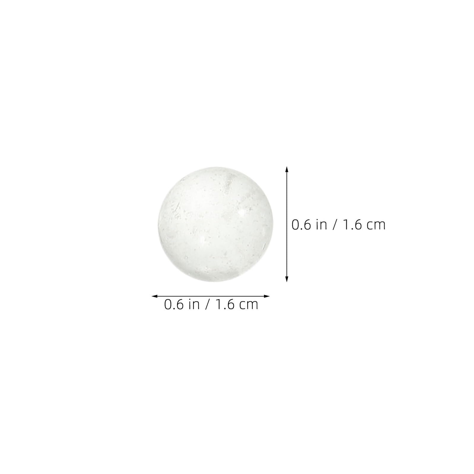 180 Pièces Boules Verre Transparent Perles Décoratives Claires pour Vase Aquarium Billard Bille Rebonds Ornements de Décoration