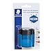 Staedtler Metal Double Hole Sharpener with Oval Tub, 512 300SBK