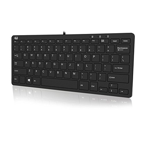 Adesso SlimTouch 510 Mini Keyboard with USB Hubs (AKB-510HB), Black #1