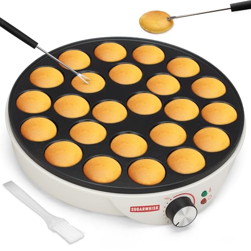 SugarWhisk 24-Slot Mini Pancake Maker