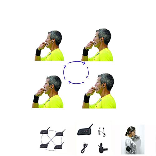 Referee Headset 4 Referees Talk same time Football Wireless Headsets Referee Headset referee communication Football Referee Wireless headset